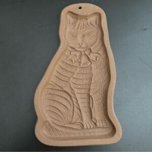 Hartstone Kitty Cat Cookie Mold 11” 1981 Large Shortbread Tabby vintage finds